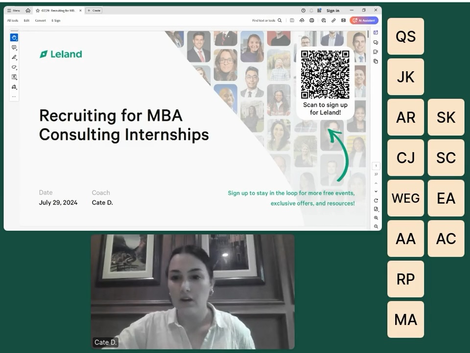 Recruiting for MBA Consulting Internships
