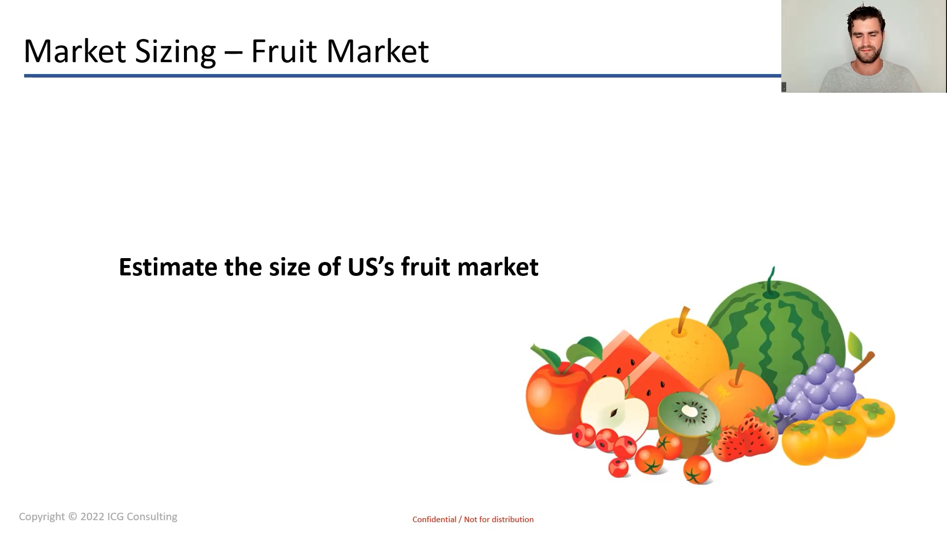 Market Sizing Walkthrough: US Fruit Market Guesstimate