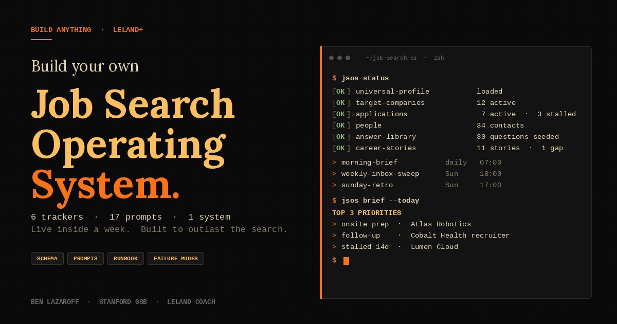 Job Search Operating System | Prompt Library