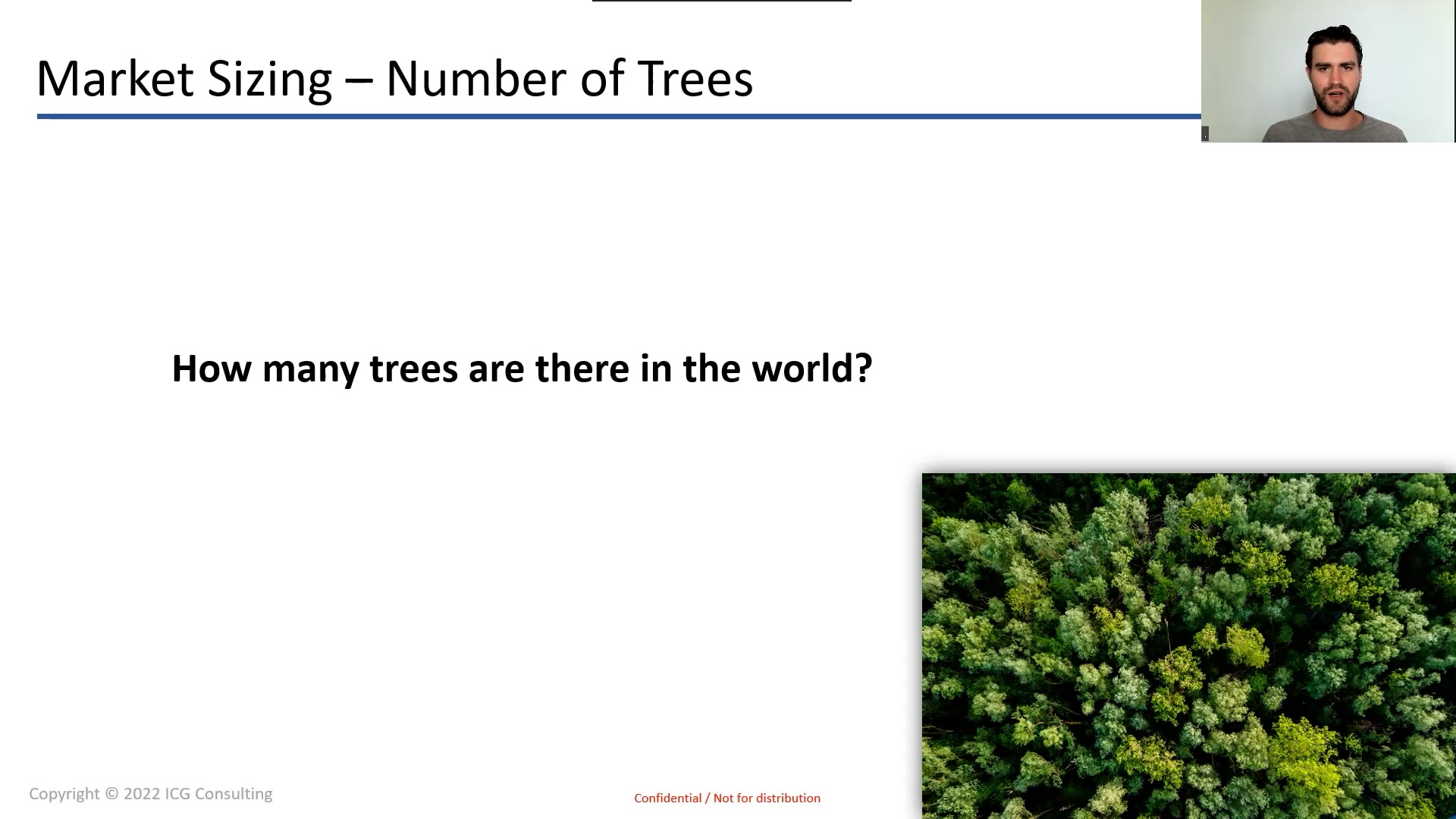 Market Sizing Walkthrough: Number of Trees in the World