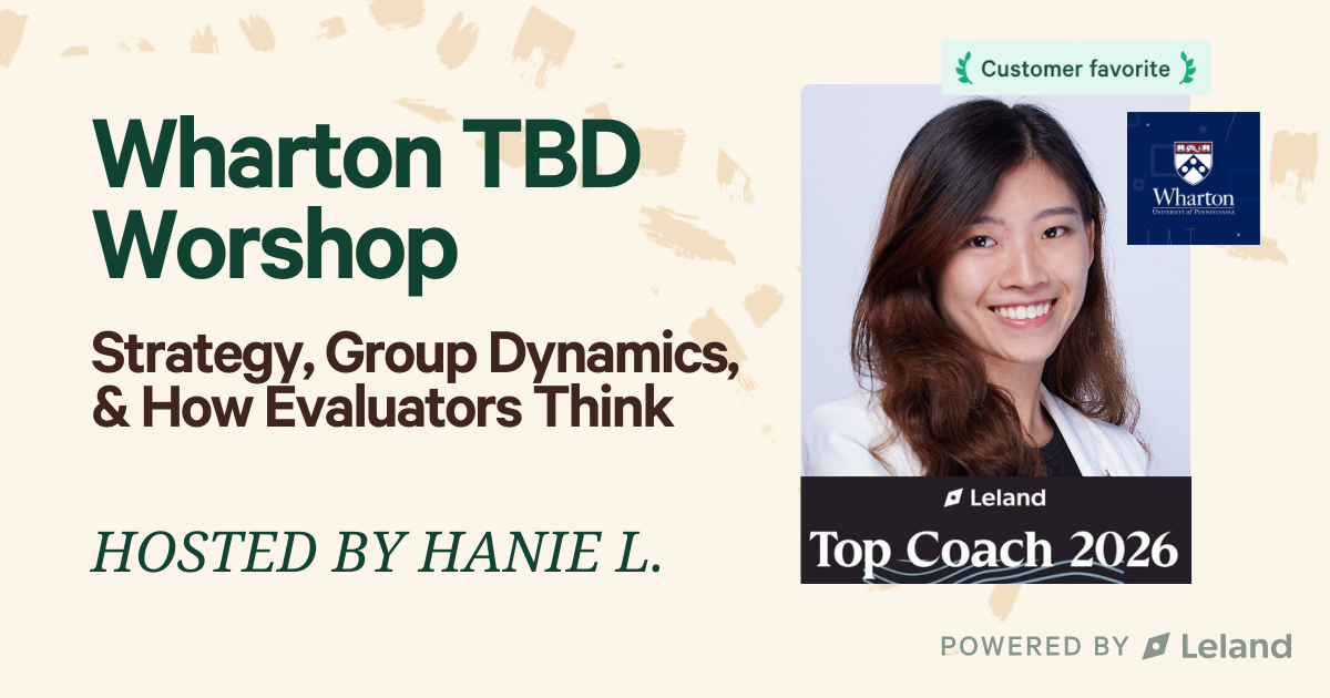 What Wharton is REALLY testing in the TBD