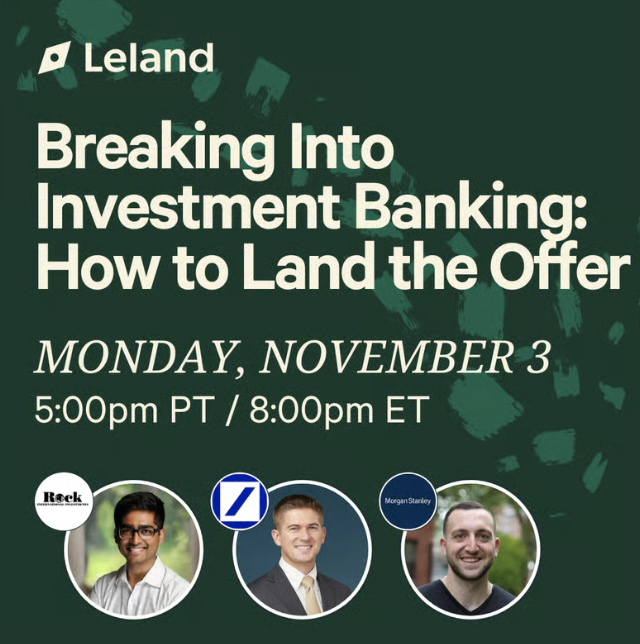 Breaking Into Investment Banking: How to Land the Offer