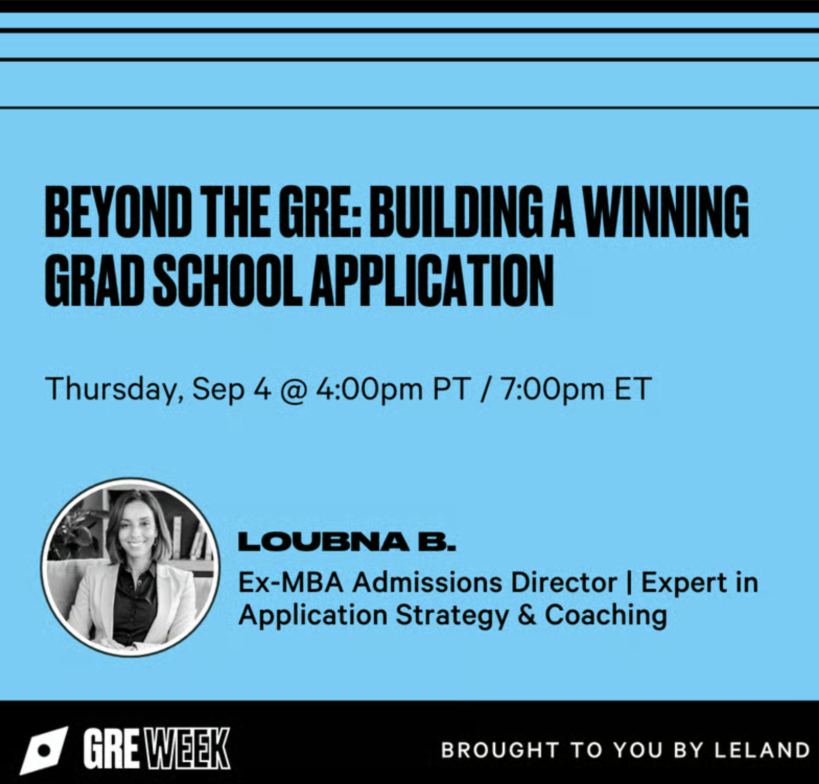 Beyond the GRE: Building a Winning Grad School Application