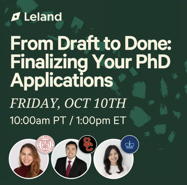 From Draft to Done: Finalizing Your PhD Applications