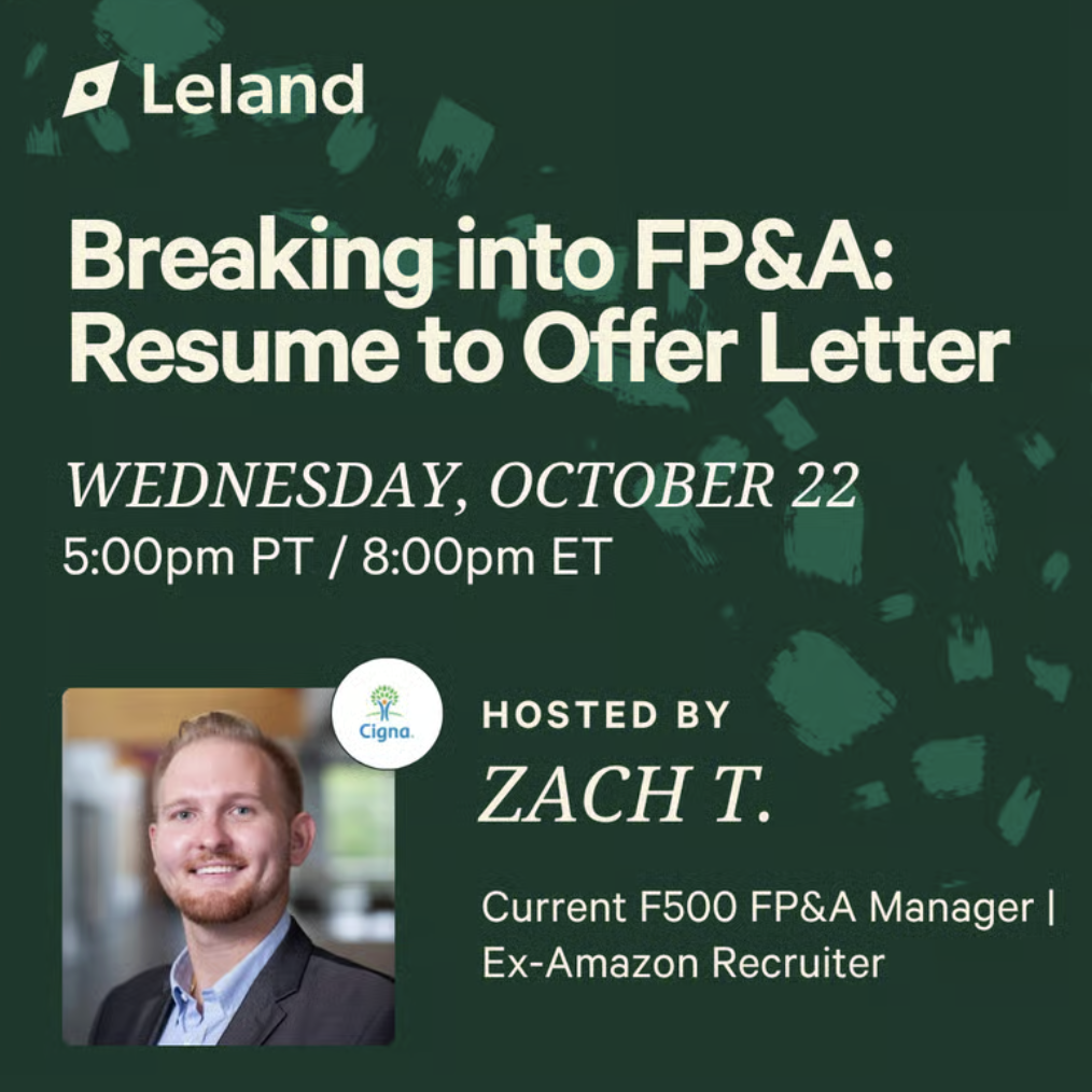Breaking into FP&A: Resume to Offer Letter