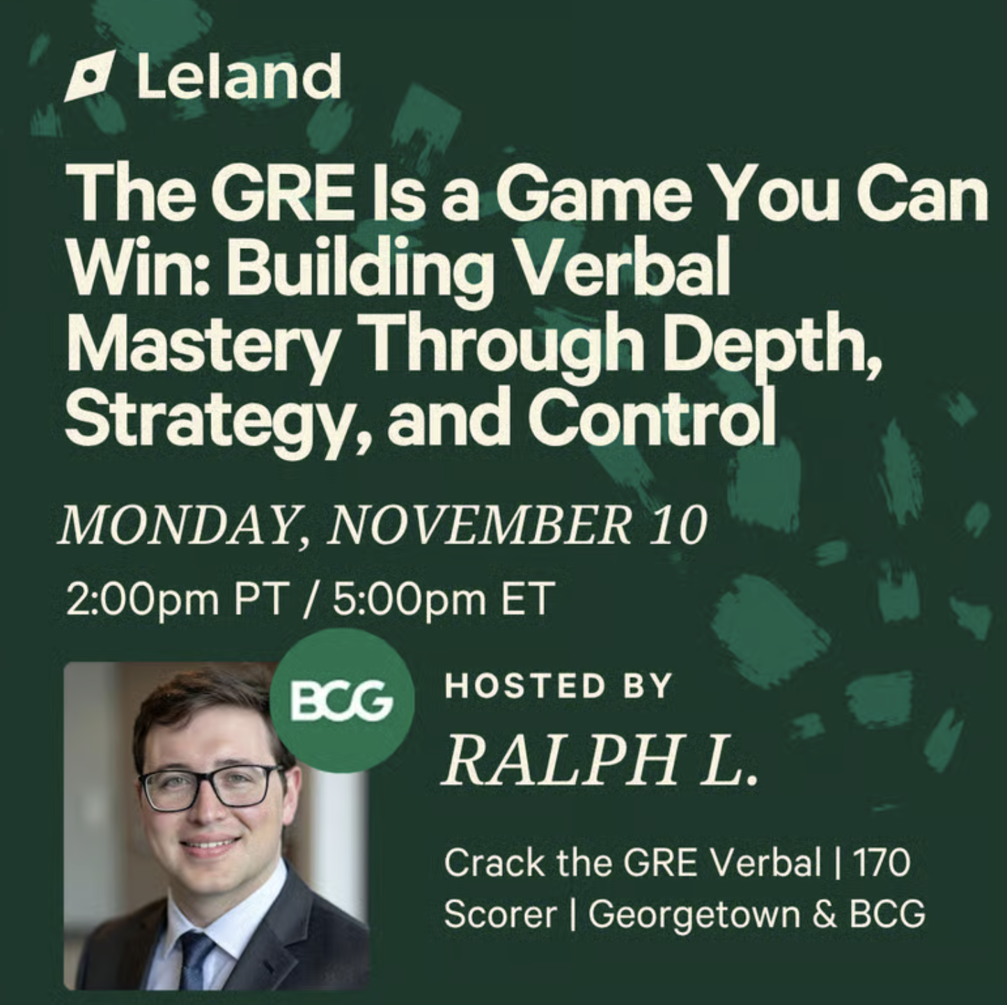 The GRE Is a Game You Can Win: Building Verbal Mastery Through Depth, Strategy, and Control