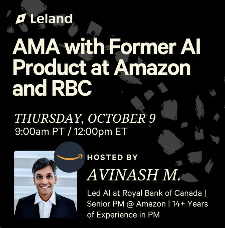 AMA with Former AI Product at Amazon and RBC