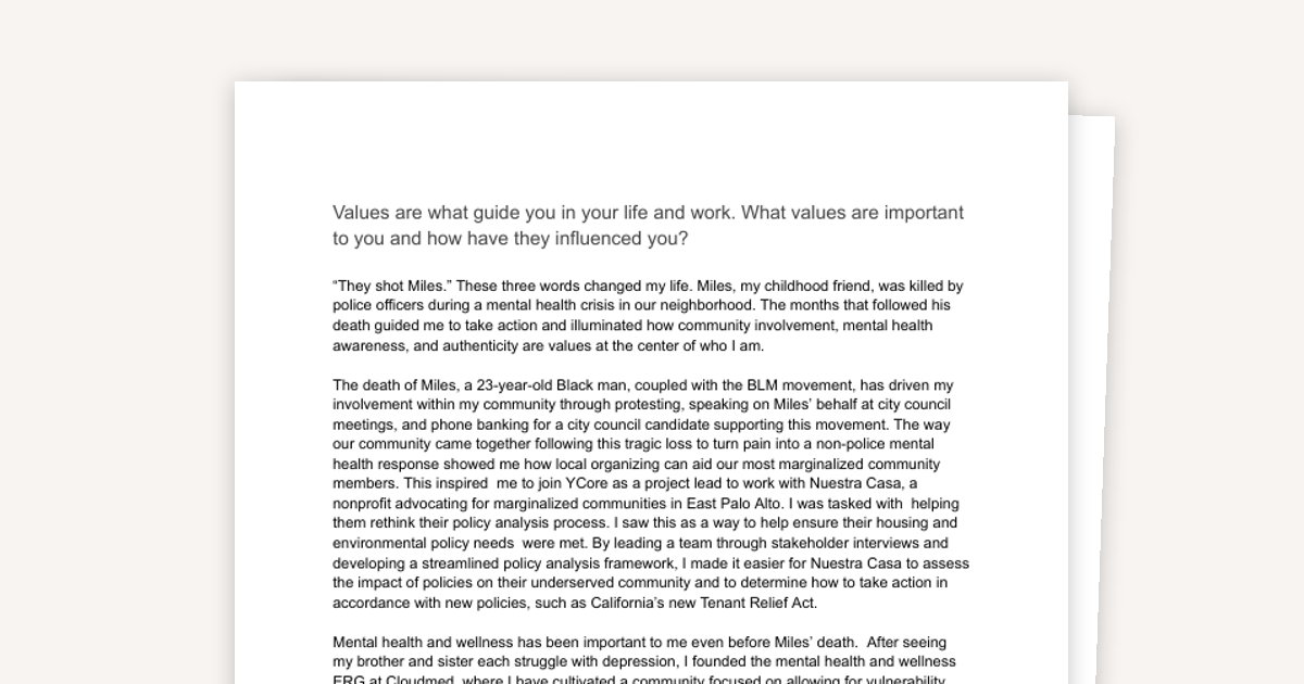 Kellogg MBA Essays