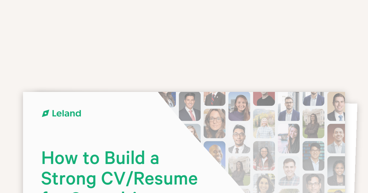 How to Build a Strong Consulting Resume