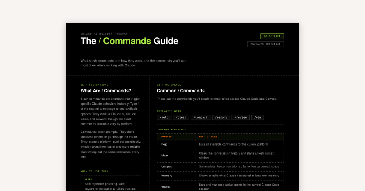 Slash Commands for AI Applications and Terminal