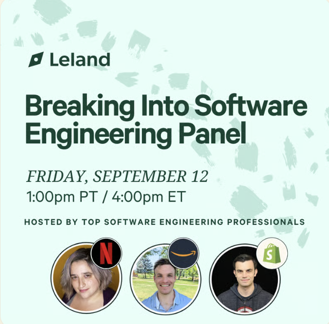 Breaking Into Software Engineering Panel