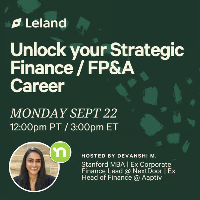 Unlock your Strategic Finance / FP&A Career