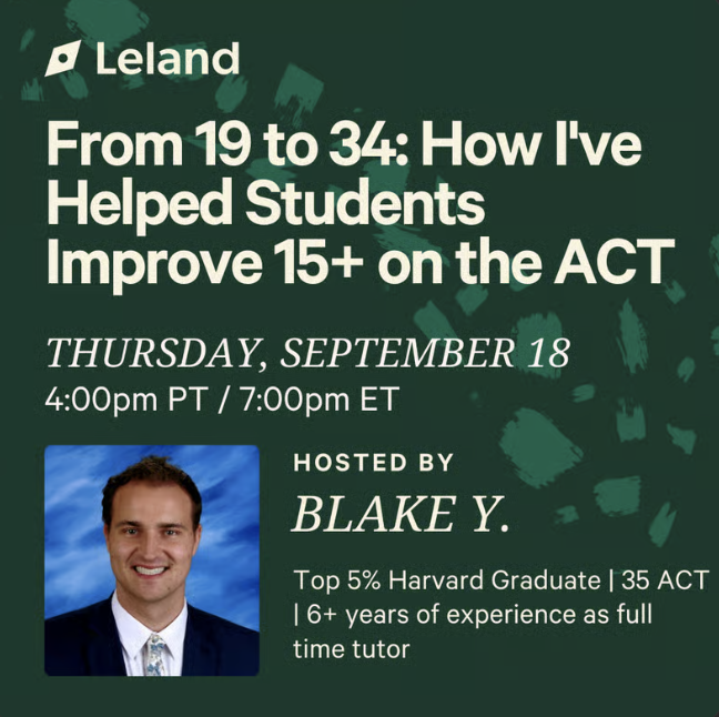 From 19 to 34: How I've Helped Students Improve 15+ on the ACT