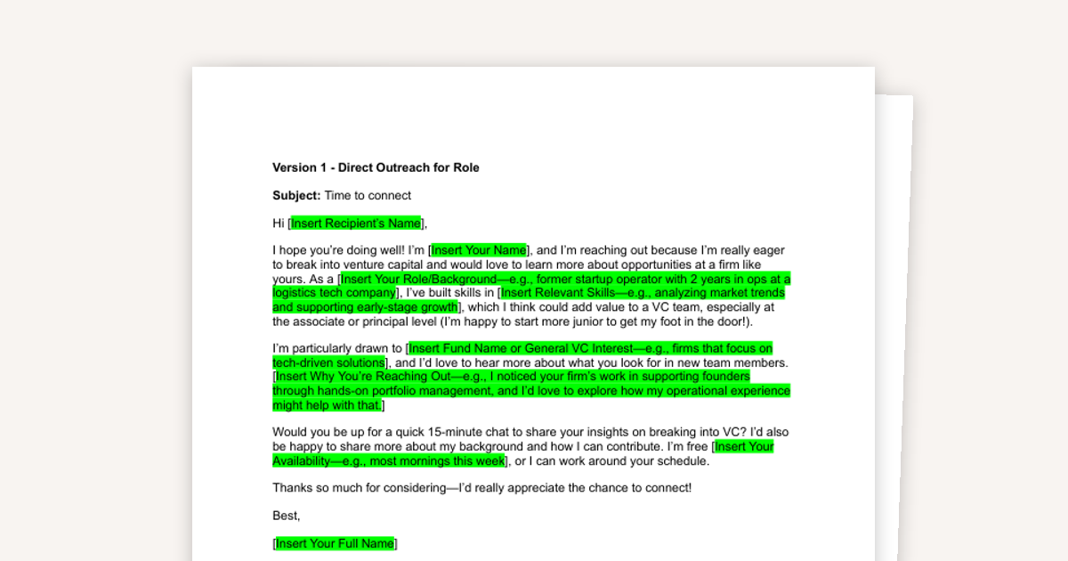 The Ultimate Cold Outreach Template