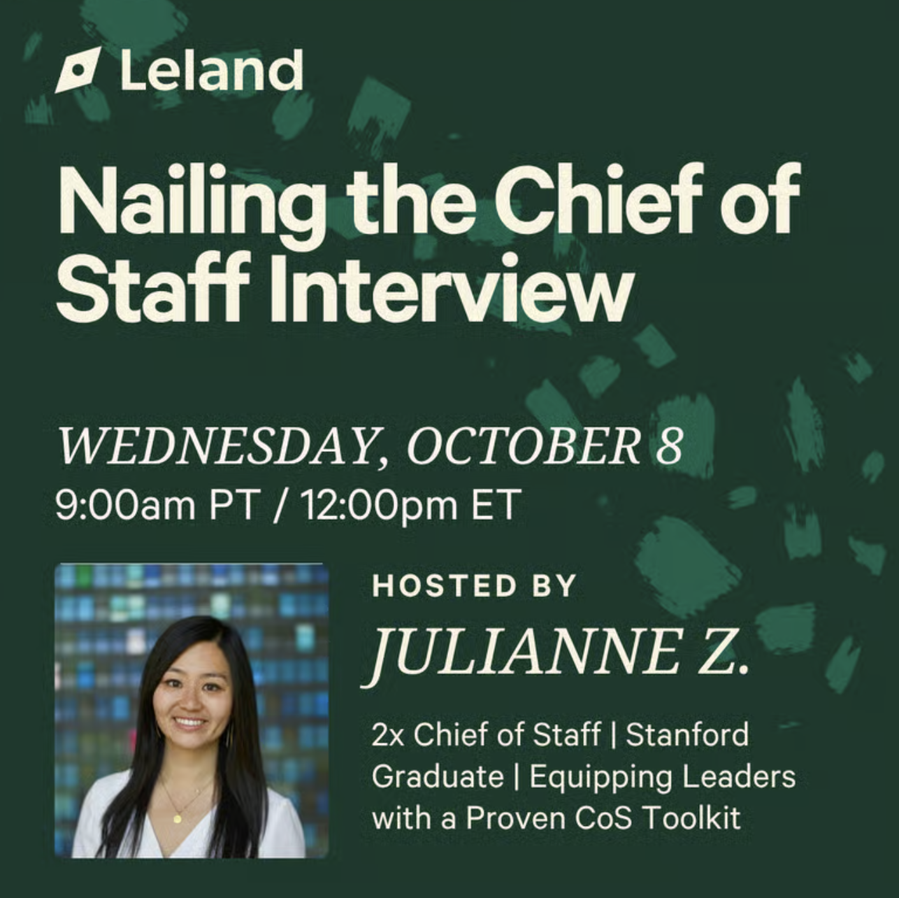 Nailing the Chief of Staff interview