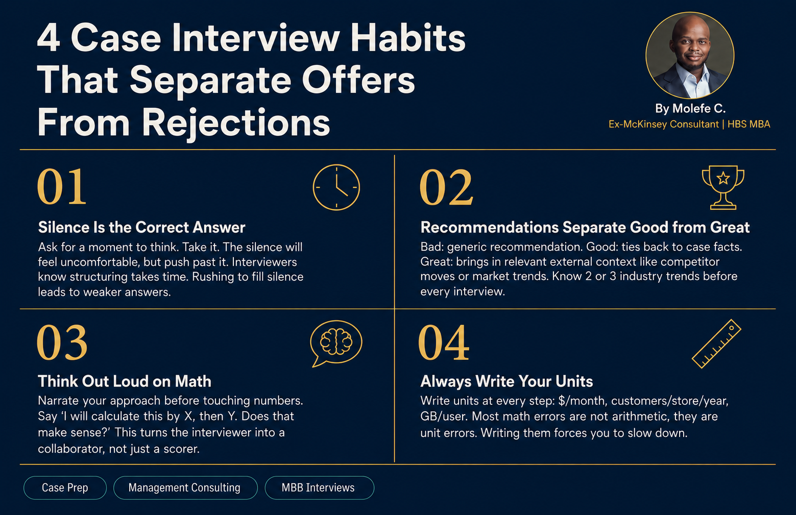 4 Case Interview Habits That Separate Offers From Rejections