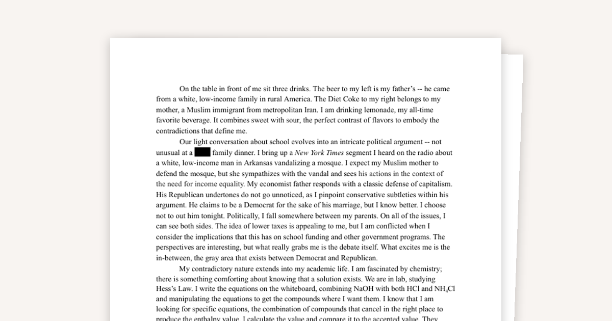 Northwestern Personal Statement – Dualities, Debate, and Discovery
