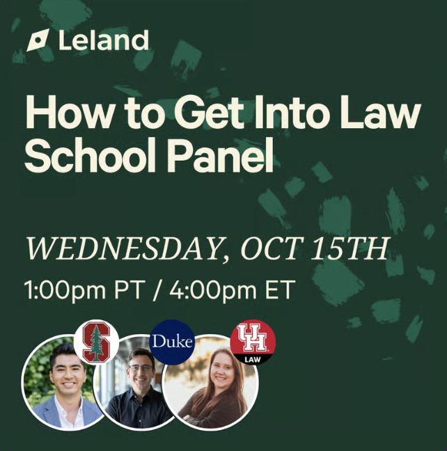 How to Get Into Law School Panel