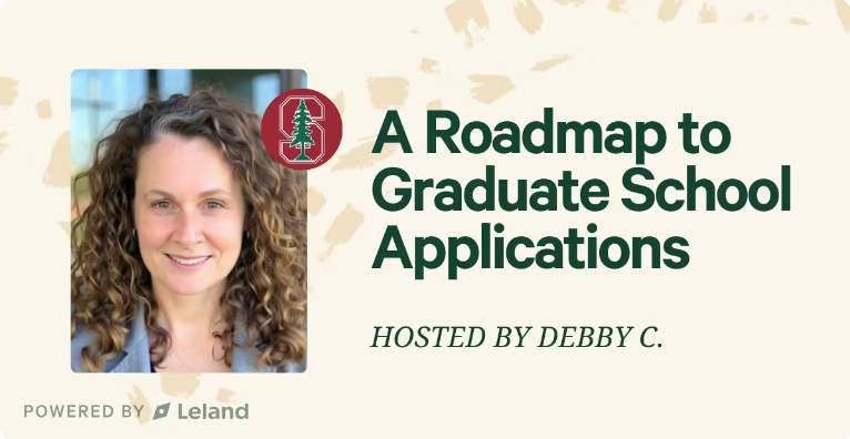 A Roadmap to Graduate School Applications