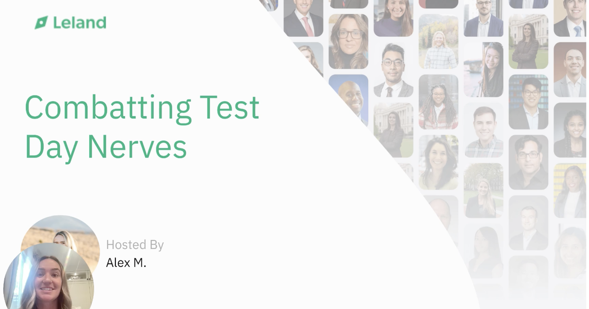Tips and Tricks to Combat Test Day Nerves