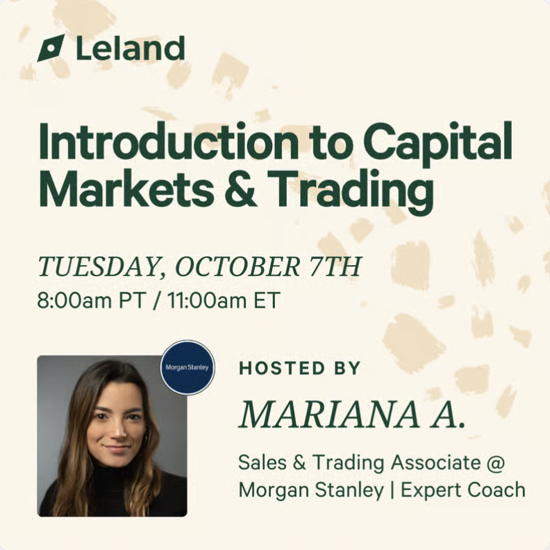 Introduction to Capital Markets & Trading
