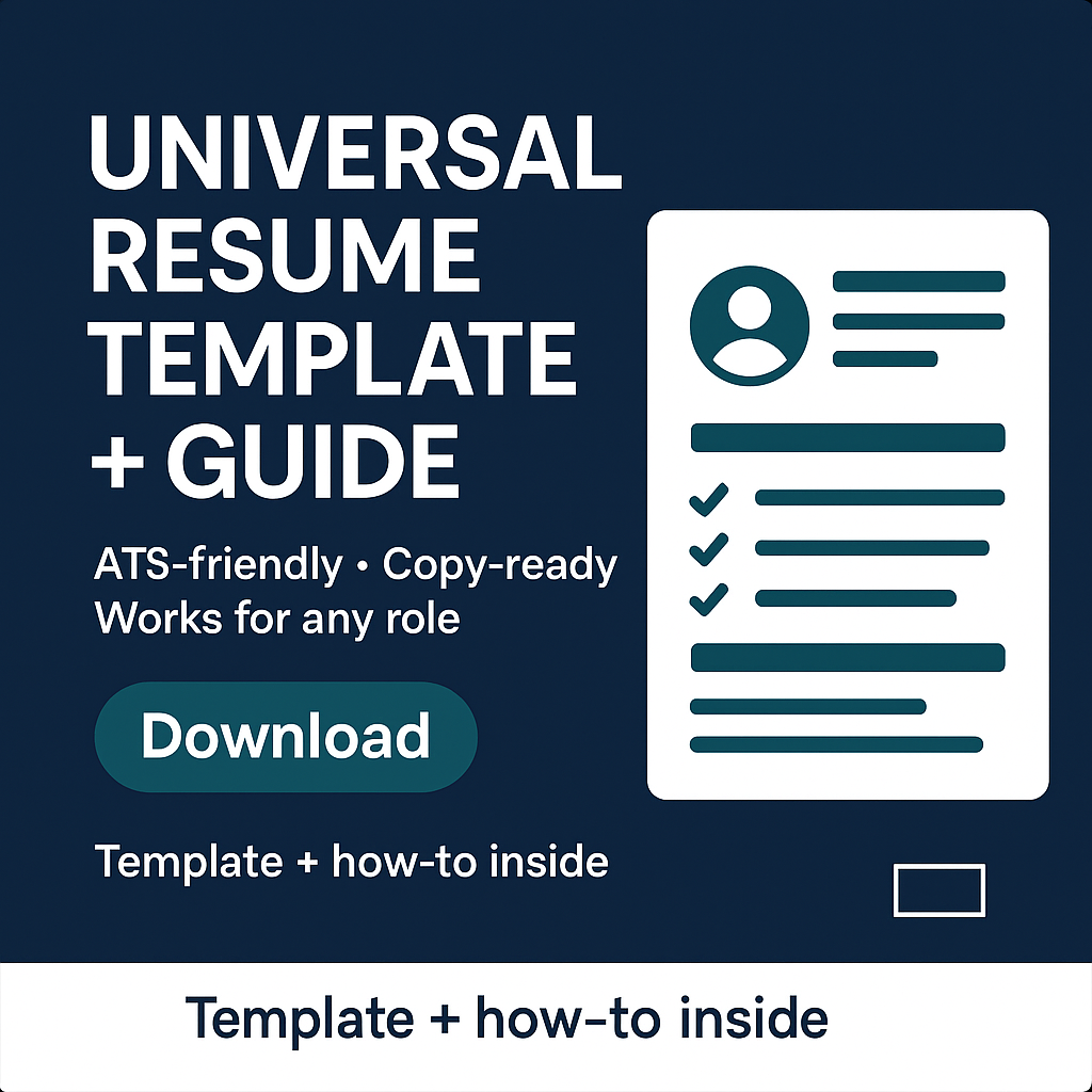 Resume Template (With Guide)