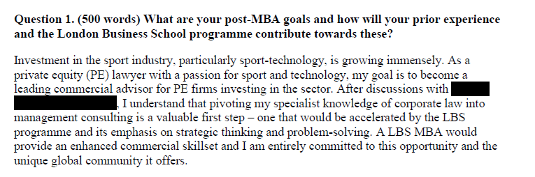 LBS MBA Application Essays | Securing that interview!