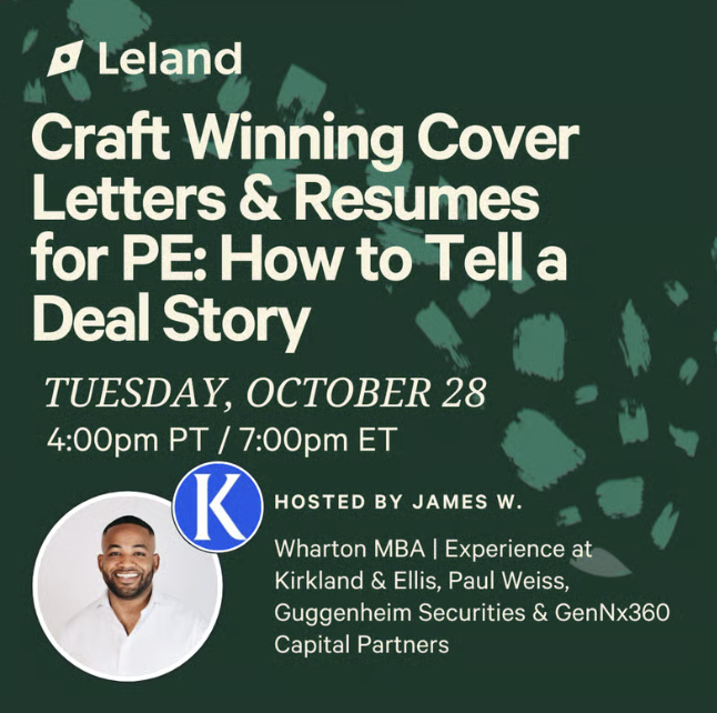 Craft Winning Cover Letters & Resumes for PE: How to Tell a Deal Story