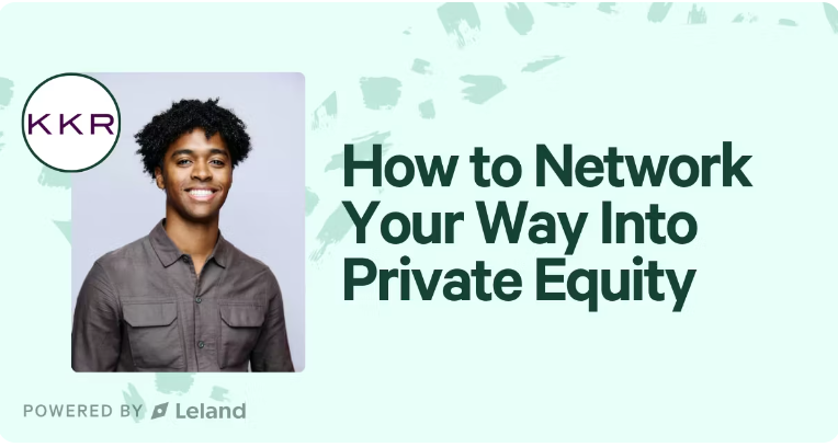 How to Network Your Way Into Private Equity