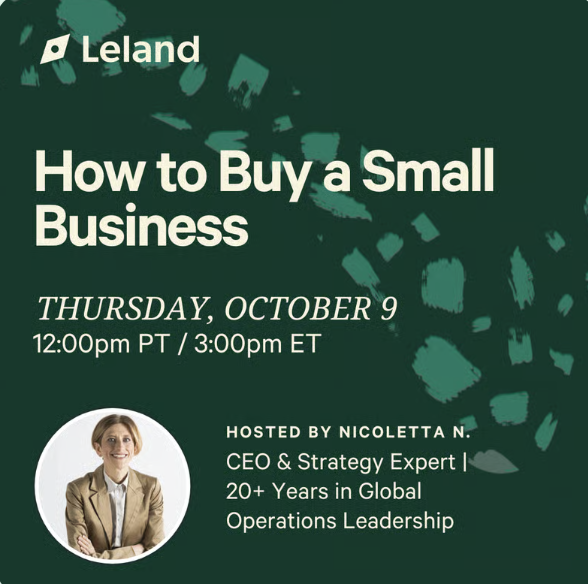 How to Buy a Small Business