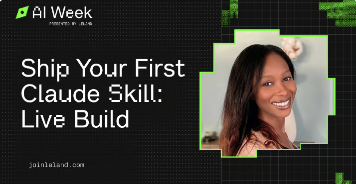 Ship Your First Claude Skill: Live Build