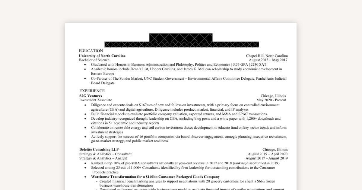 The Resume That Lands You at Harvard Business School