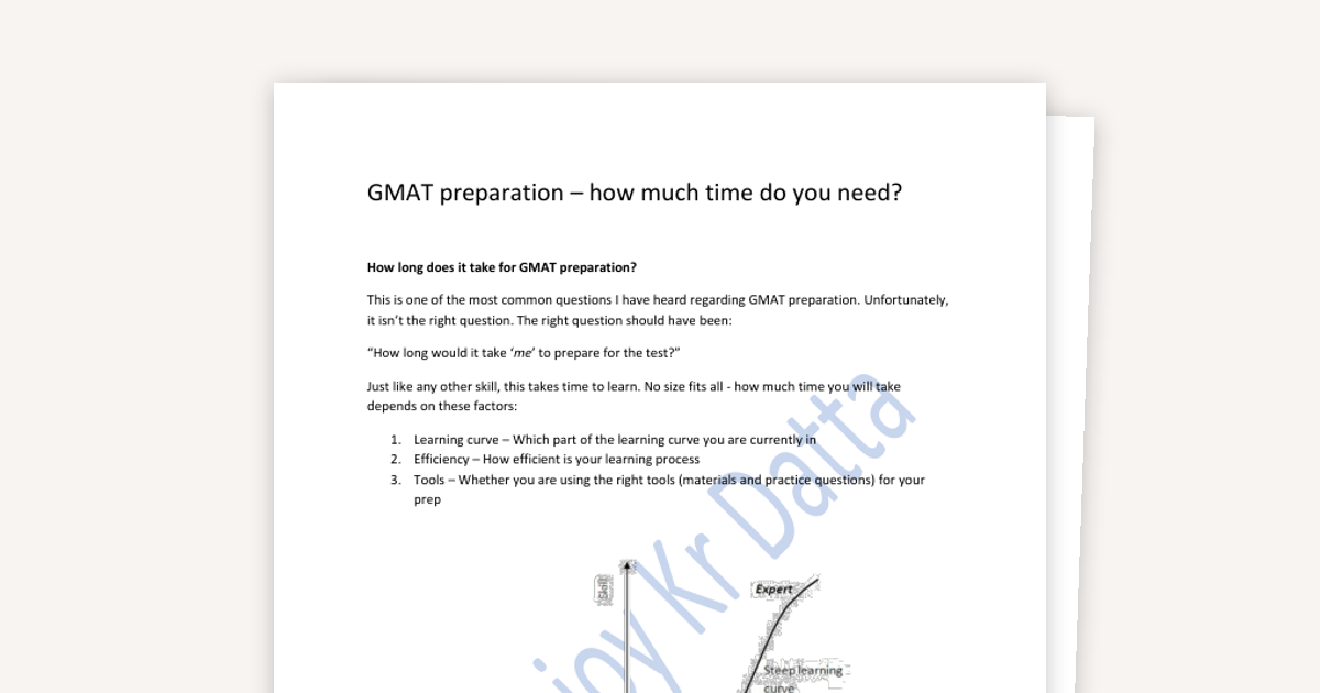GMAT Preparation: How to Plan Your Time and Strategy