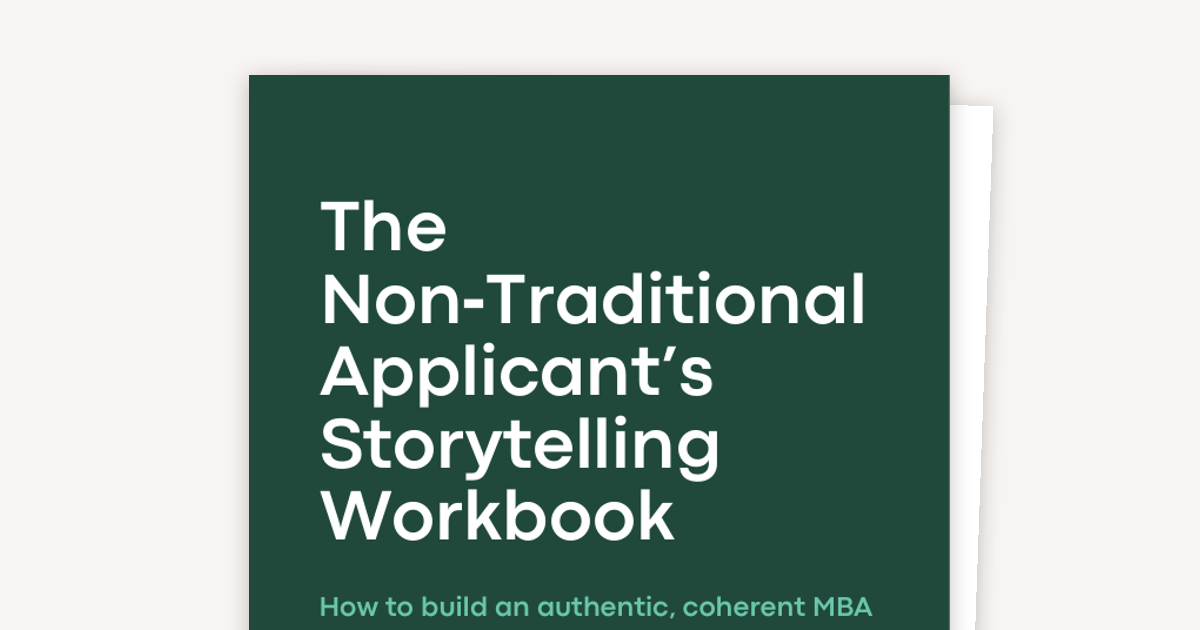 The Non‑Traditional Applicant’s Storytelling Workbook
