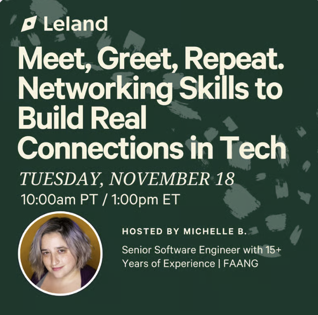 Meet, Greet, Repeat. Networking Skills to Build Real Connections in Tech