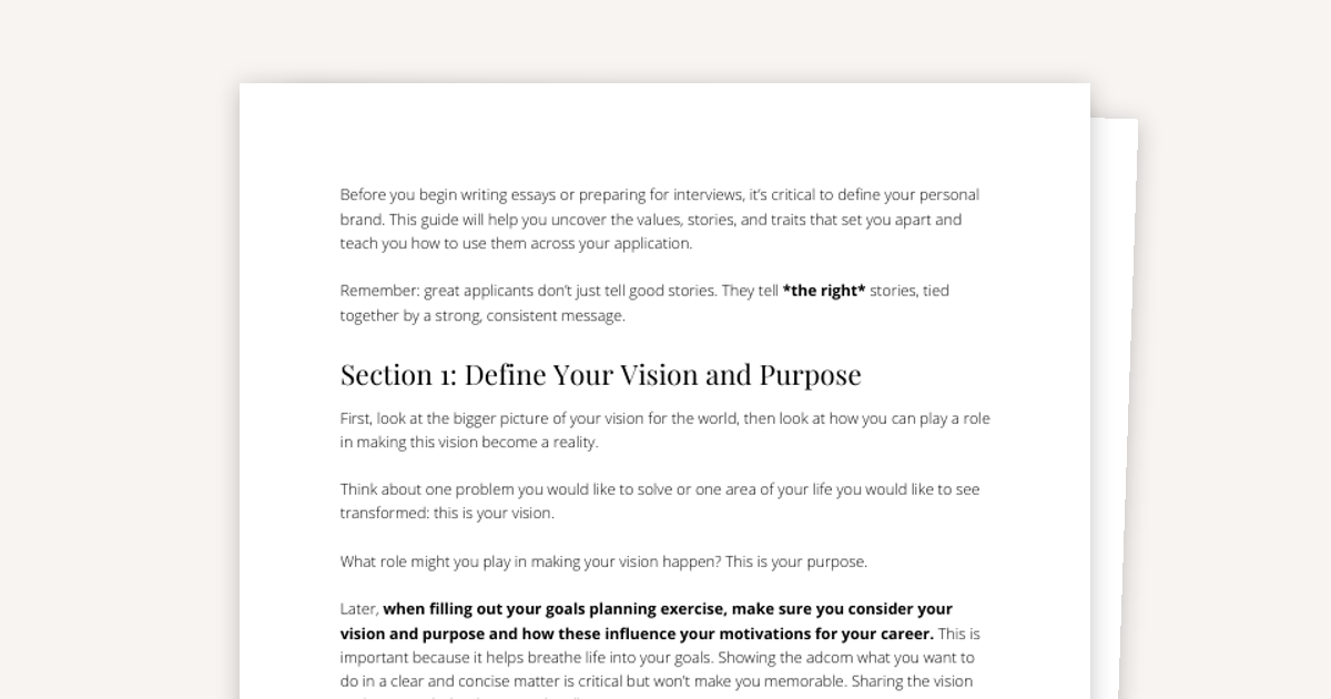 How to Build Your MBA Brand