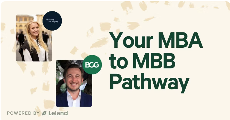 Your MBA to MBB Pathway