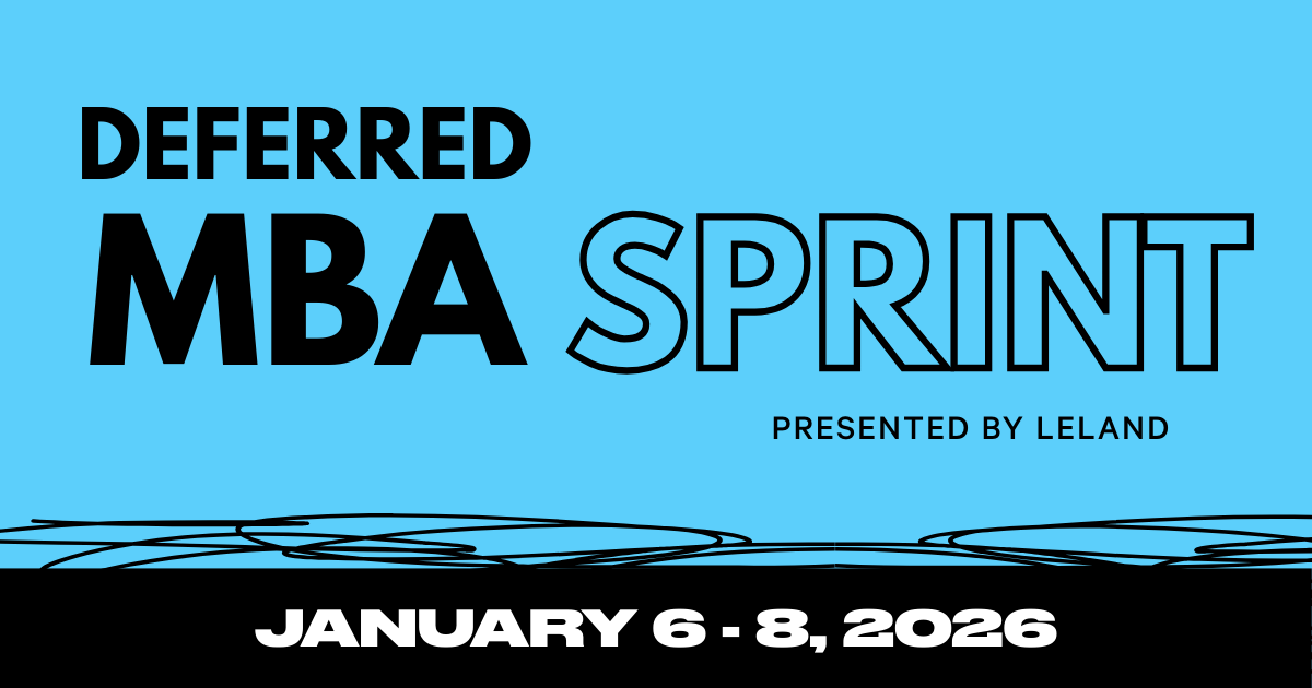 Deferred MBA Admissions Event Sprint 2026