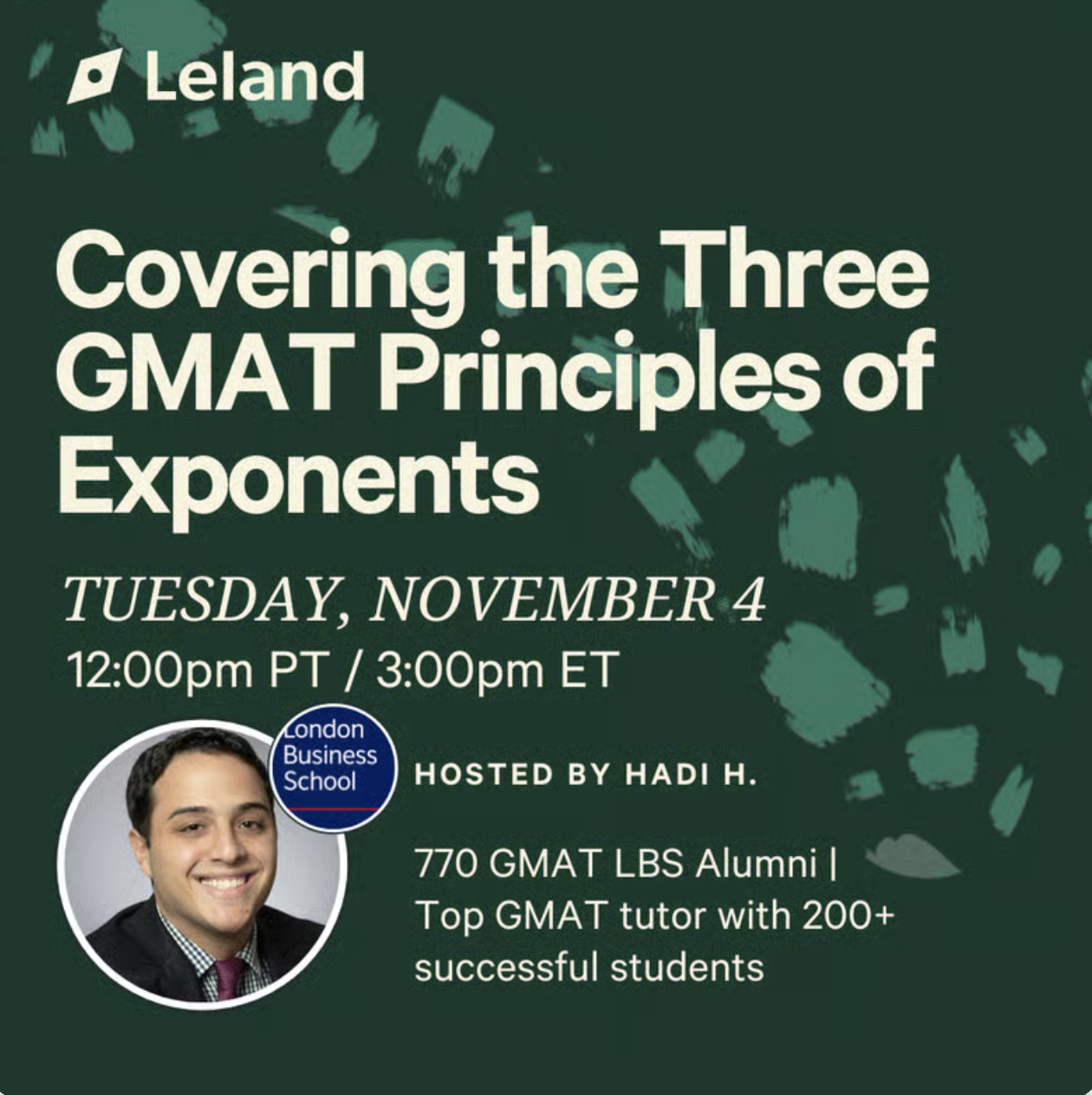 Covering the Three GMAT Principles of Exponents