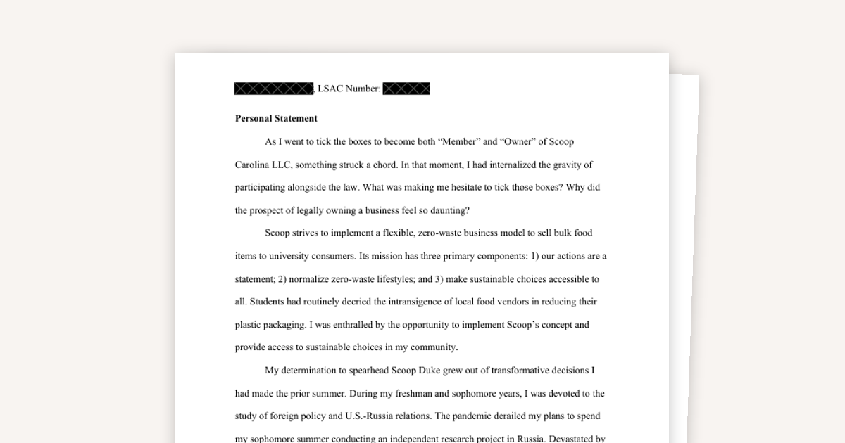 From Foreign Policy to Founder: Example of a Columbia Personal Statement
