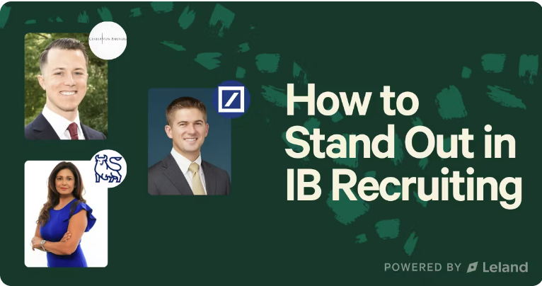 How to Stand Out in IB Recruiting