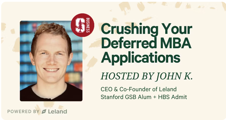 Crushing Your Deferred MBA Applications