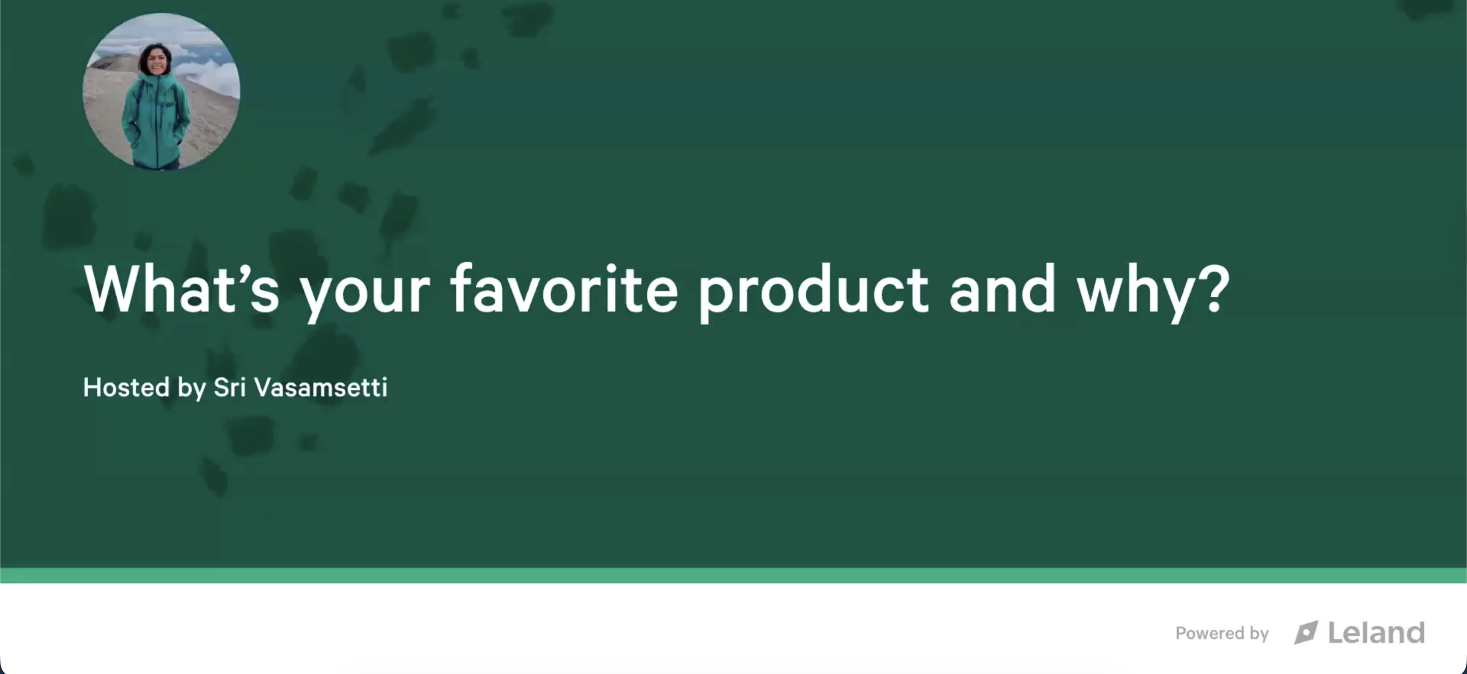 The 'Favorite Product' Question