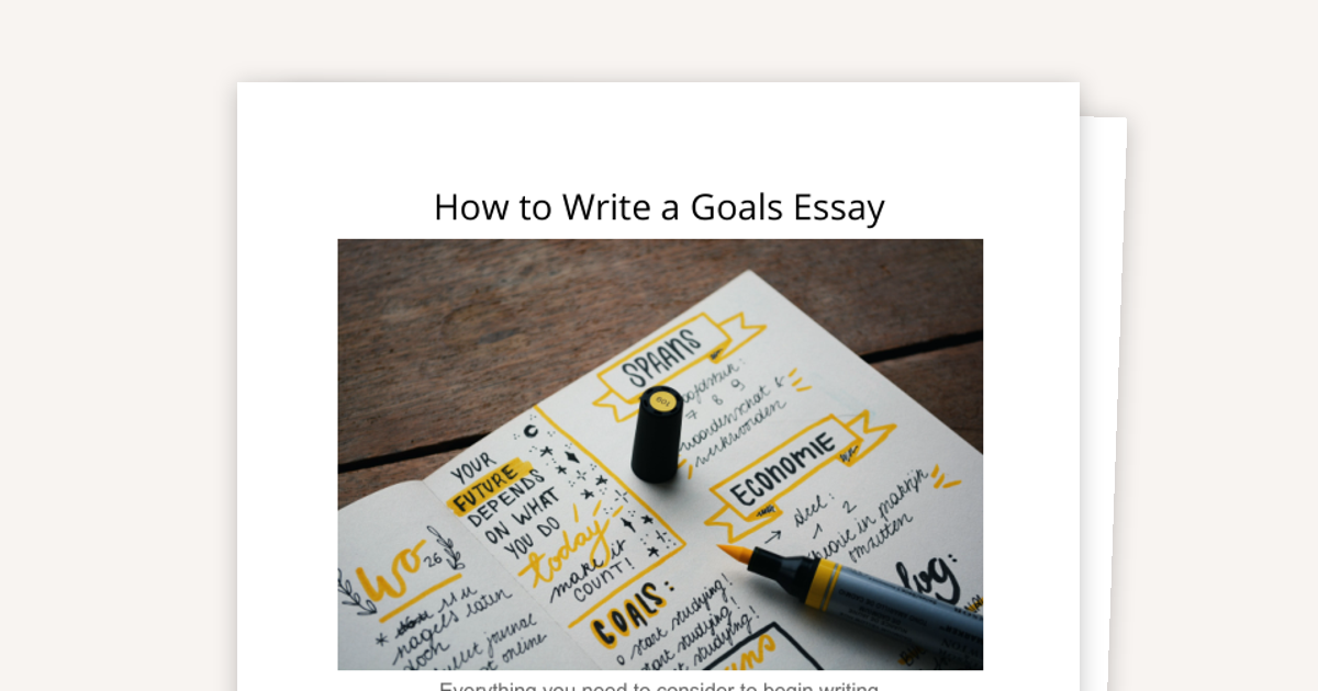 How to Write an MBA Goals Essay