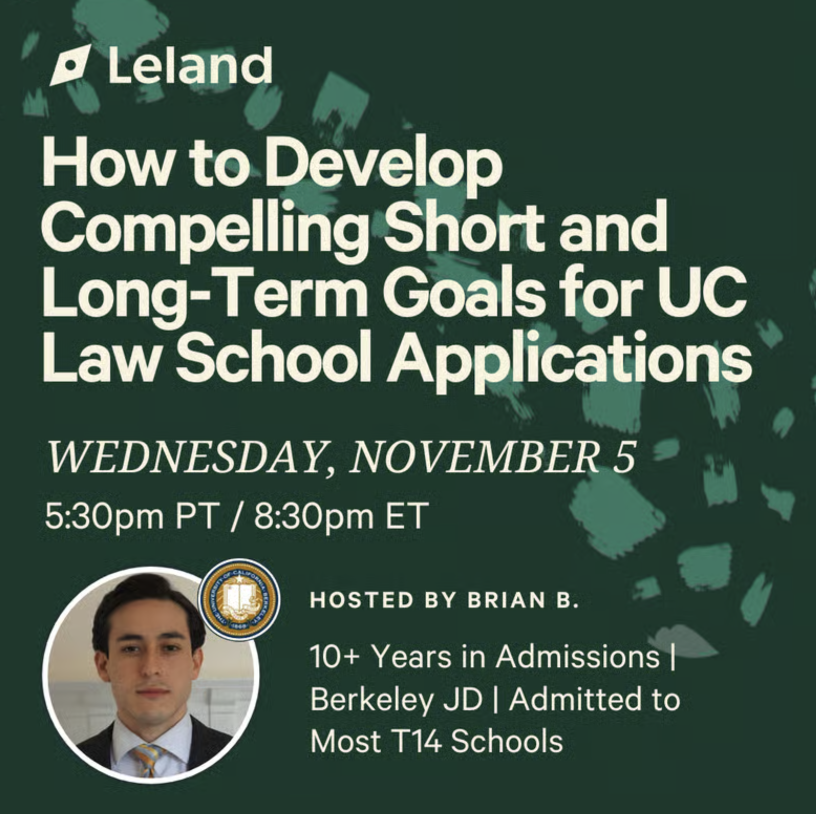 How to Develop Compelling Short and Long-Term Goals for UC Law School Applications