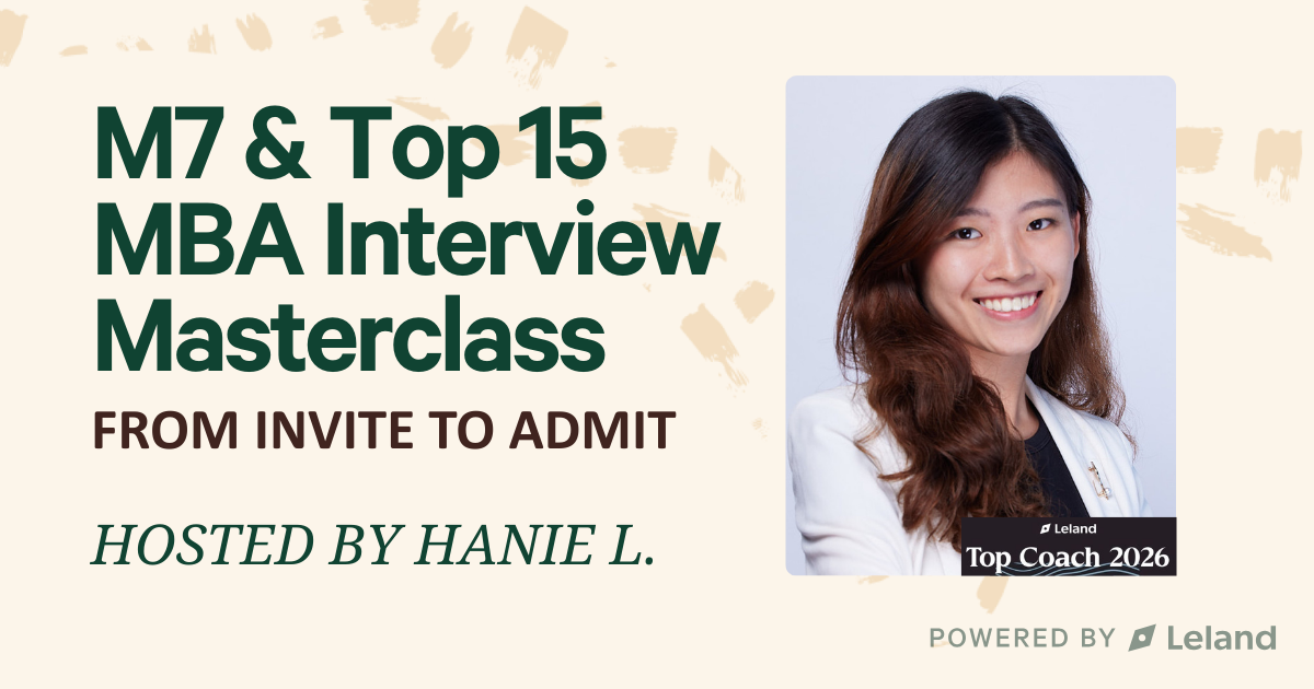 How to Ace your MBA Interview