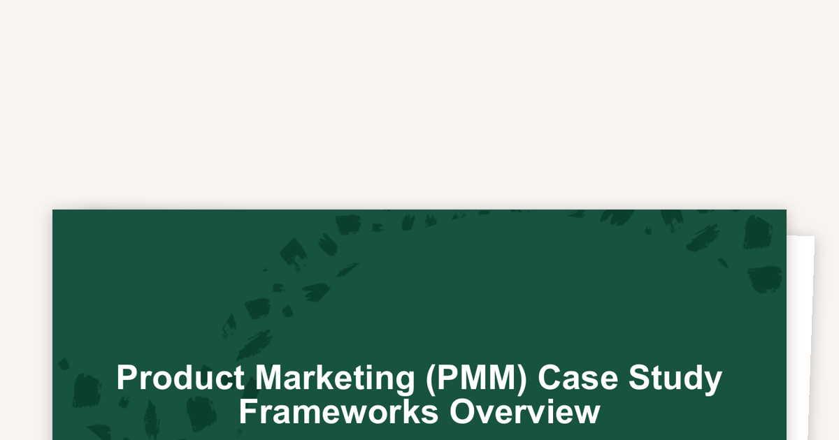 PMM Case Study Frameworks: A Complete Guide