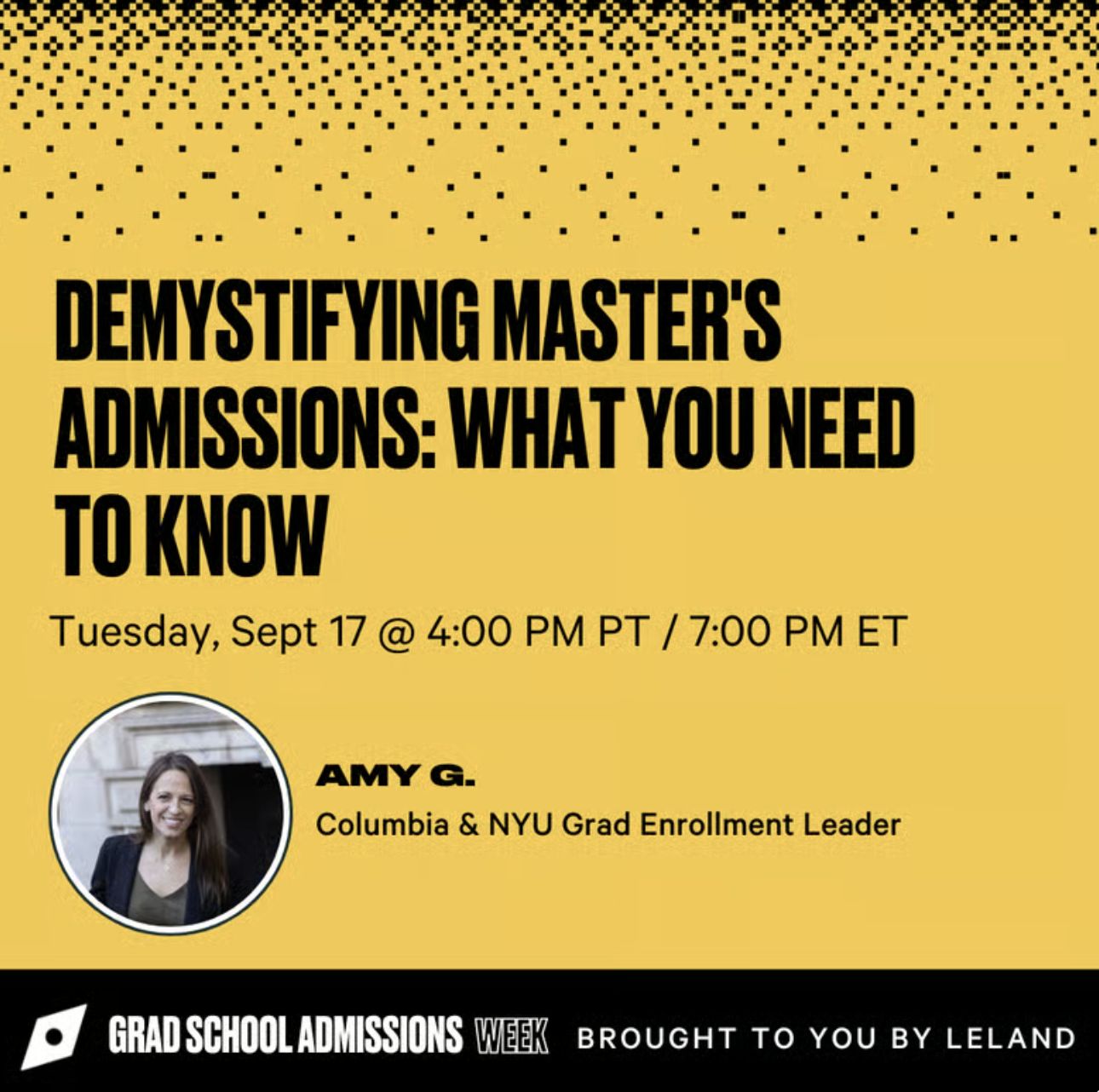 (Sept 2025) Demystifying Master's Admissions: What You Need to Know