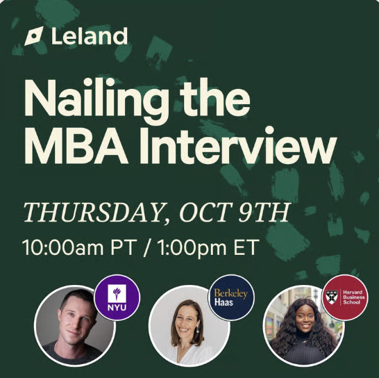 Nailing the MBA Interview