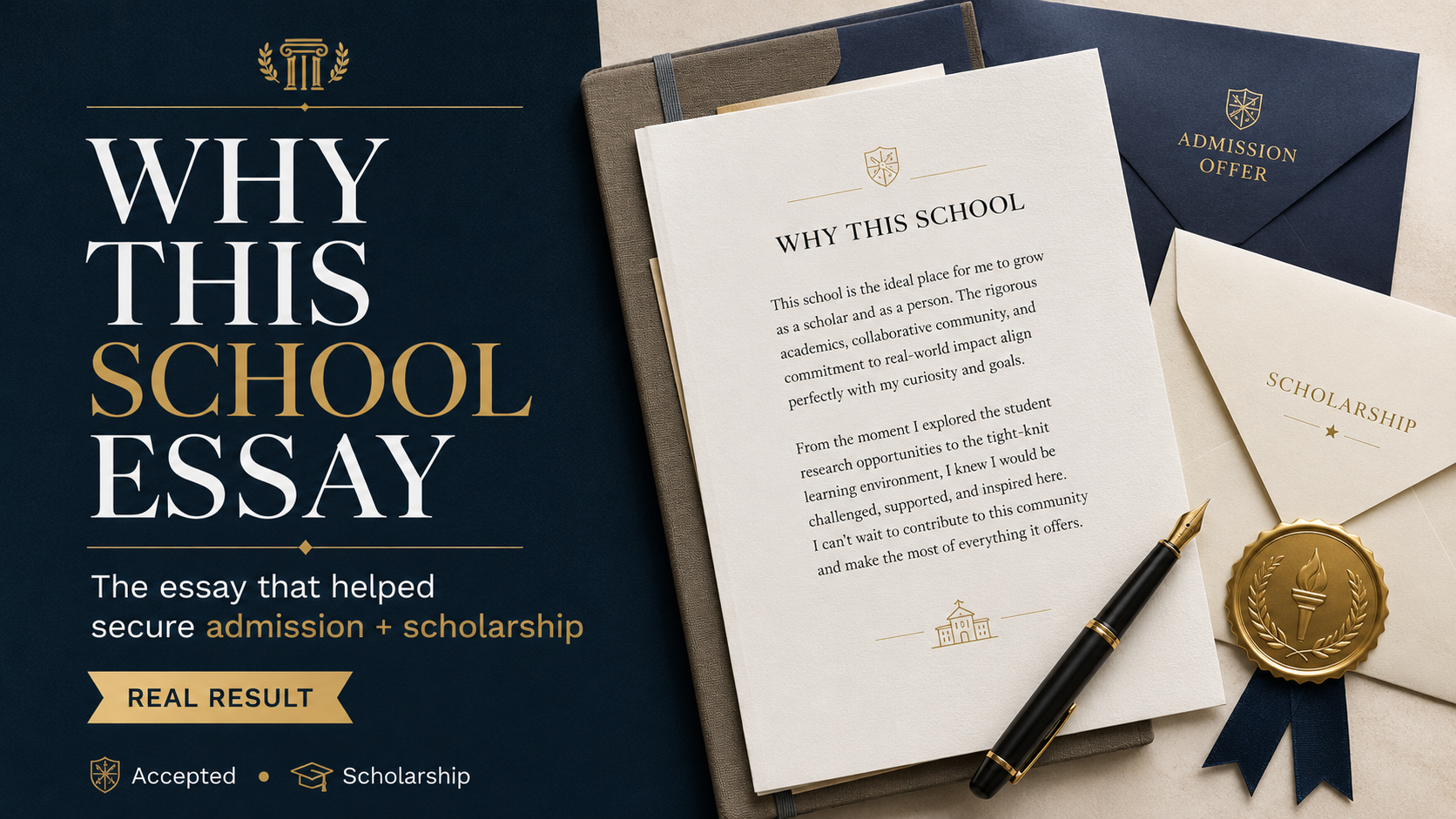 Sample T14 Why School Essay that Got Offer & Scholarship